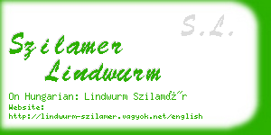 szilamer lindwurm business card